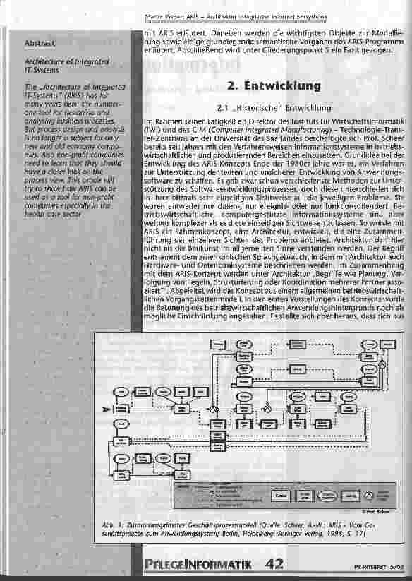 Vorschauseite 2: ARIS - Architektur integrierter Informationssysteme Entwicklung - Anwendung - Benutzung
