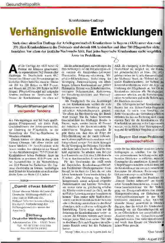 Vorschauseite 1: Verhängnisvolle Entwicklungen