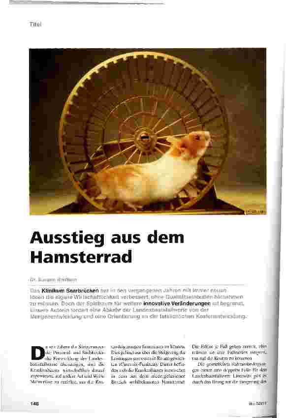 Vorschauseite 1: Ausstieg aus dem Hamsterrad