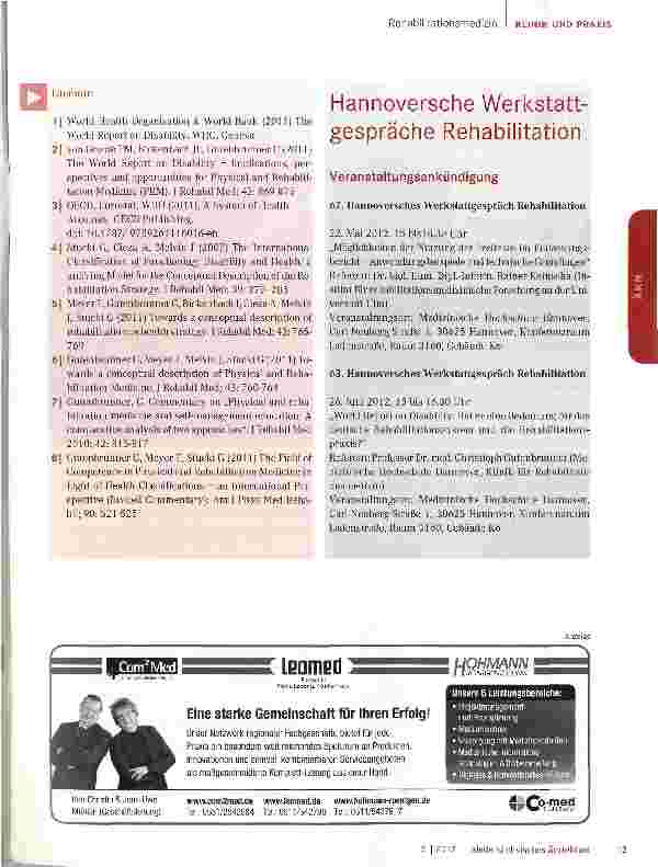 Vorschauseite 4: Barrieren abbauen: Rehabilitation als Menschenrecht