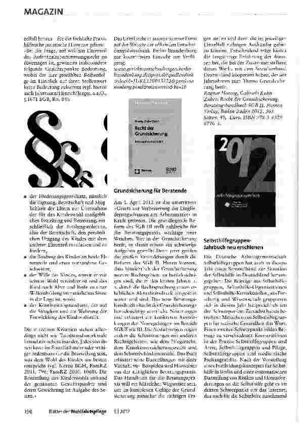Vorschauseite 2: Fachinformationen des Paritätischen Wohlfahrtsverbandes