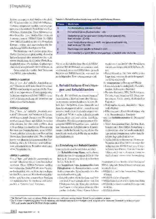 Vorschauseite 3: Informationen zu MRSA und weiteren multiresistenten Erregern für Rehabilitations-Einrichtungen - Eine Empfehlung der MRSA-Netzwerke Niedersachsen
