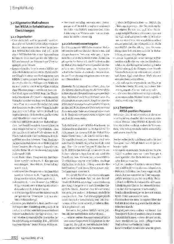 Vorschauseite 5: Informationen zu MRSA und weiteren multiresistenten Erregern für Rehabilitations-Einrichtungen - Eine Empfehlung der MRSA-Netzwerke Niedersachsen