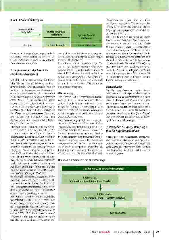 Vorschauseite 4: Kooperativ früh Stärken nutzen und Risiken begegnenGesundheitsförderung und Prävention in der Sprachentwicklung