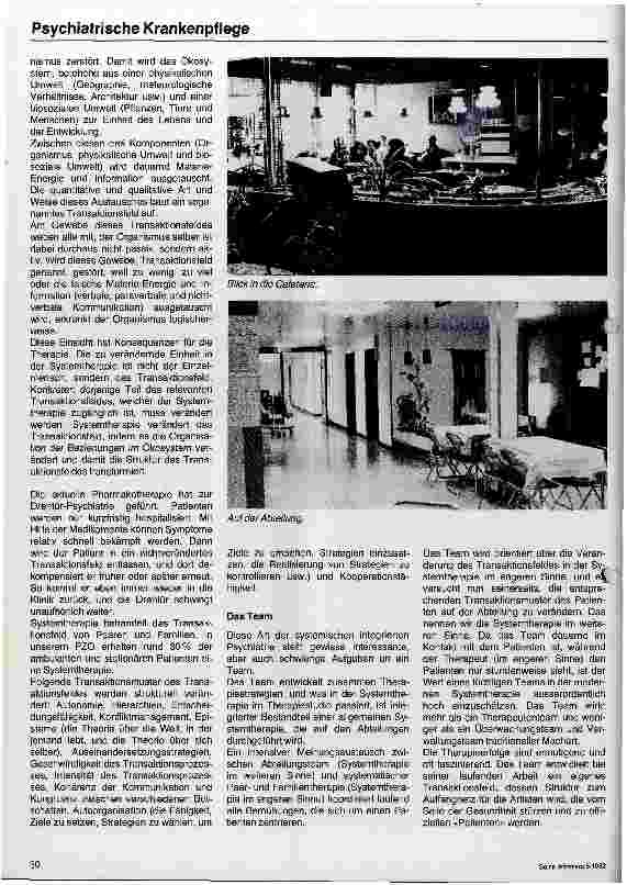 Vorschauseite 3: Psychiatrische Krankenpflege im Spital integriert