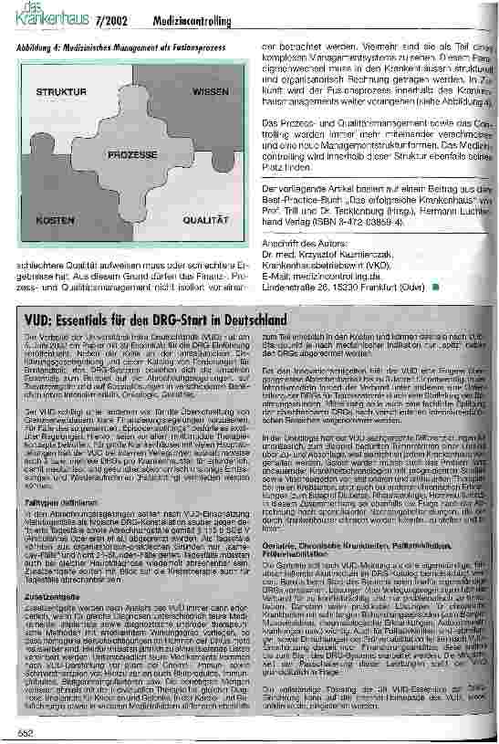 Vorschauseite 5: Medizincontrolling implementieren - aber wie?