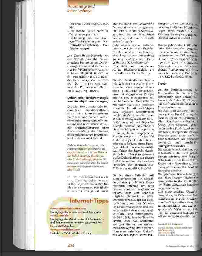 Vorschauseite 6: Internationale Reanimationsrichtlinien