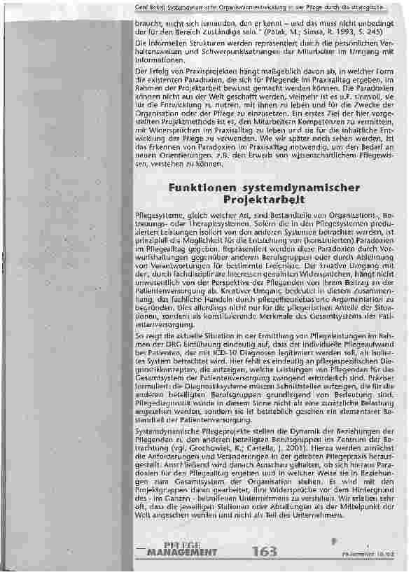 Vorschauseite 3: Systemdynamische Organisationsentwicklung in der Pflege durch die strategische Umsetzung theoriebasierter Pflegediagnostik