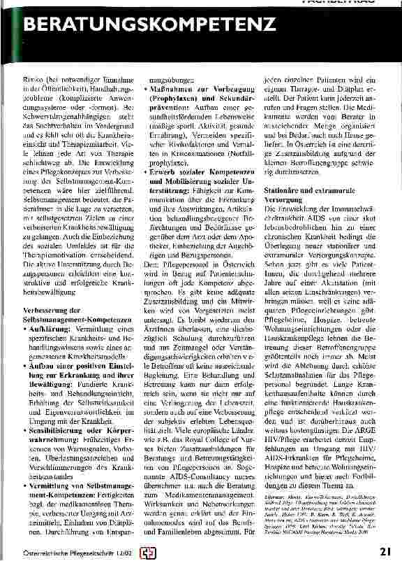 Vorschauseite 3: HIV und AIDS - eine chronische Krankheit?