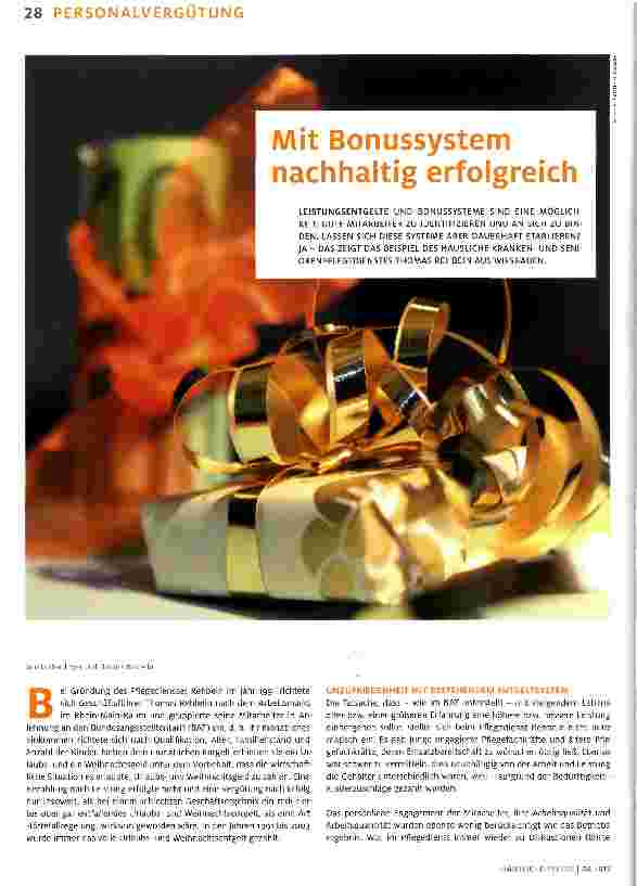 Vorschauseite 1: Bonussystem nachhaltig erfolgreich