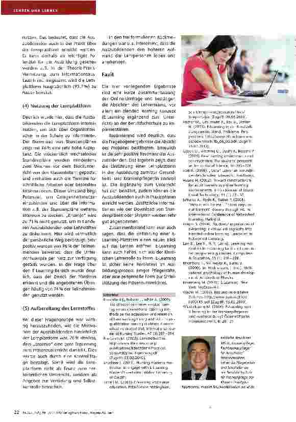 Vorschauseite 4: E-Learning in der Pflegeausbildung Pädagogisch wertvolles Werkzeug oder nutzloses Spielzeug