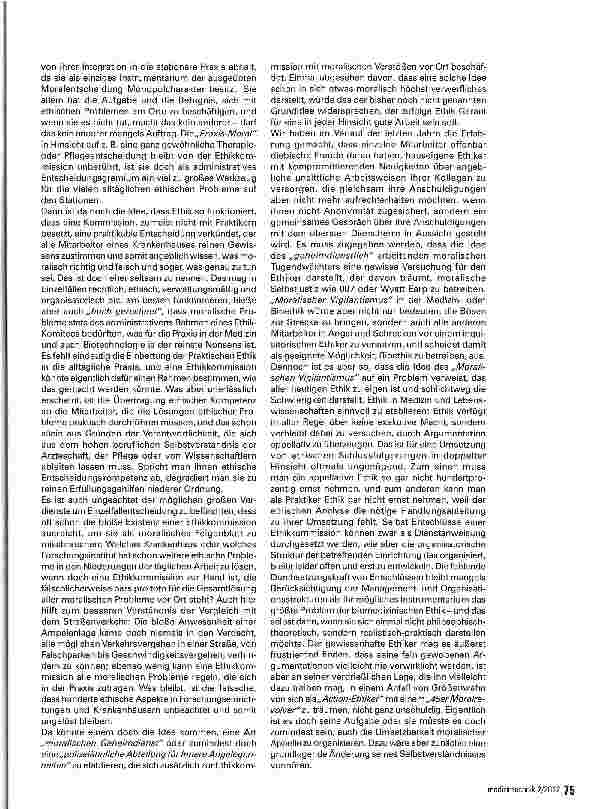 Vorschauseite 2: Ethik in der Medizintechnik (Teil 1)
