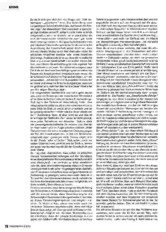 Vorschauseite 3: Ethik in der Medizintechnik (Teil 1)