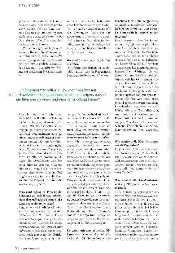 Vorschauseite 3: Der OP-Bereich gerät immer mehr unter Druck