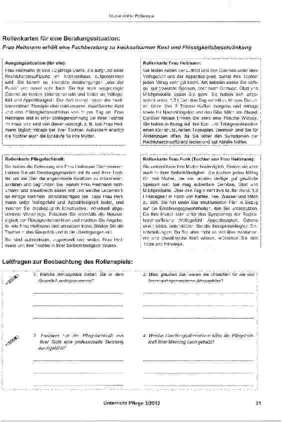 Vorschauseite 2: Methode: Rollenspiel
