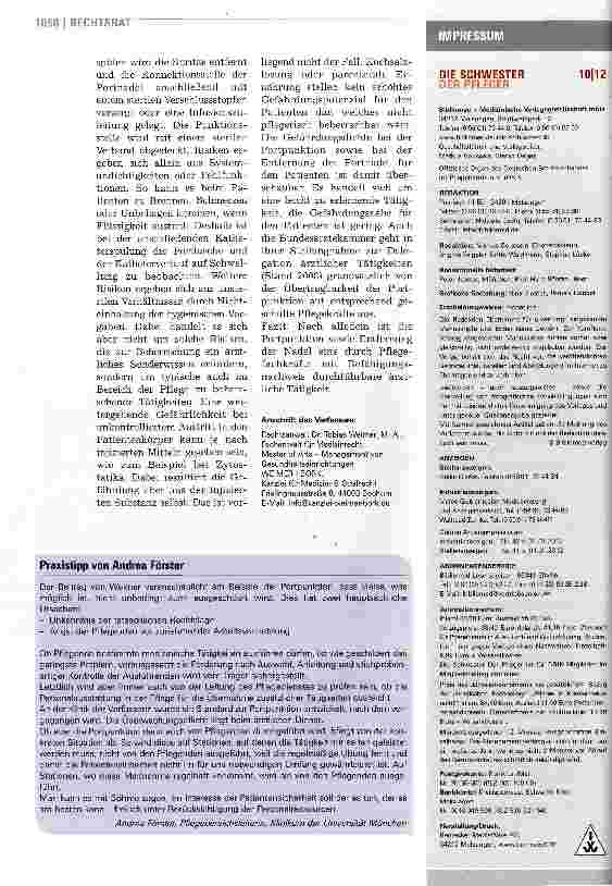 Vorschauseite 3: Dürfen Pflegende einen Port punktieren?