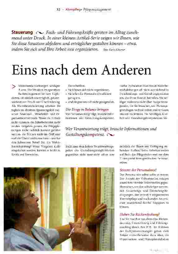 Vorschauseite 1: Eins nach dem Anderen