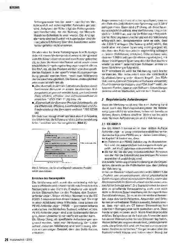 Vorschauseite 2: Software-Validierung