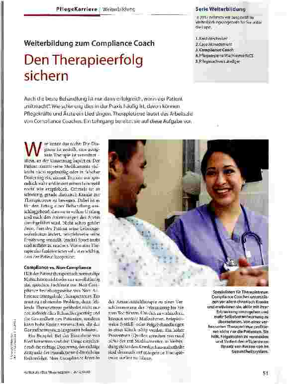 Vorschauseite 1: Den Therapieerfolg sichern