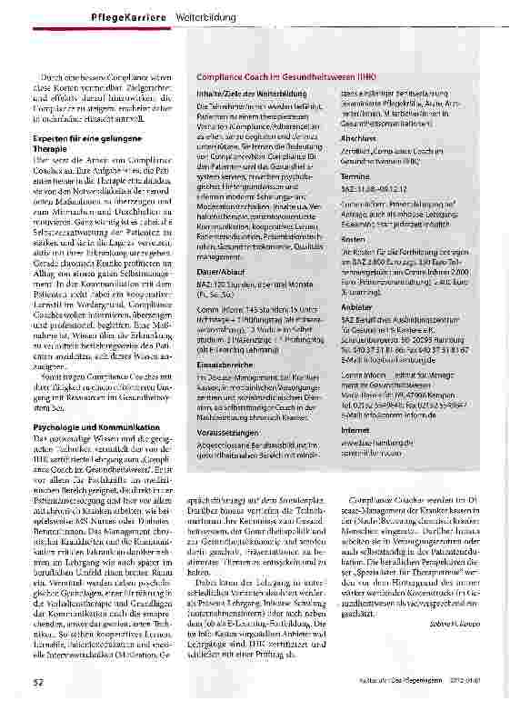 Vorschauseite 2: Den Therapieerfolg sichern