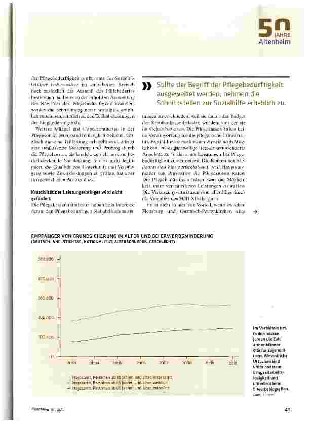 Vorschauseite 3: Pflegeversicherung endlich runderneuern