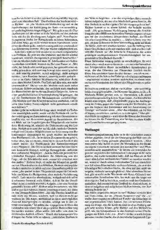 Vorschauseite 2: Angst - ein unabweisbares Element des Lebens Gedanken zu Horst-Eberhard Richters Buch Umgang mit Angst