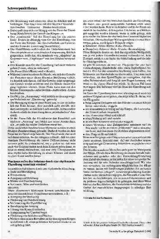 Vorschauseite 3: Rhythmische Einreibungen