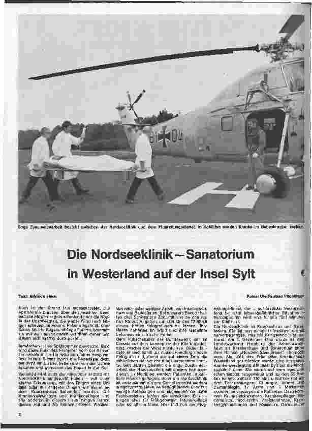 Vorschauseite 1: Die Nordseeklinik - Sanatorium in Westerland auf der Insel Sylt