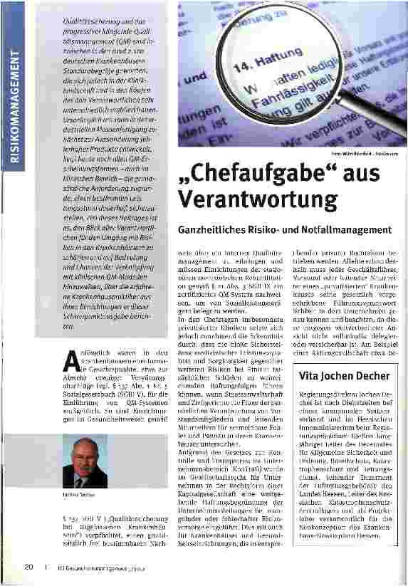 Vorschauseite 1: „Chefaufgabe aus Verantwortung