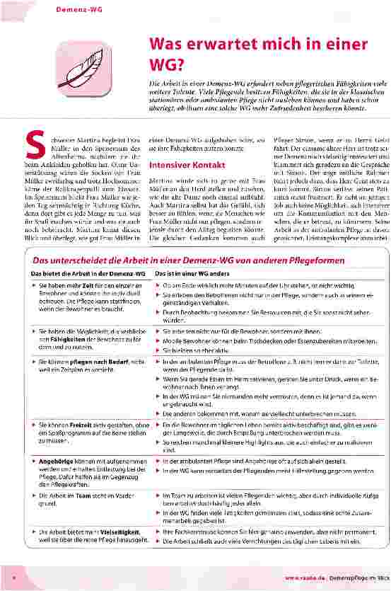 Vorschauseite 1: Was erwartet mich in einer WG?
