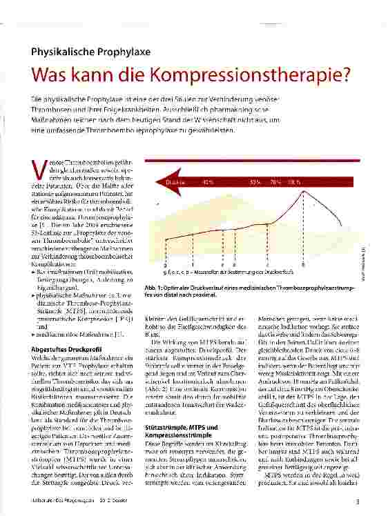 Vorschauseite 1: Was kann die Kompressionstherapie?