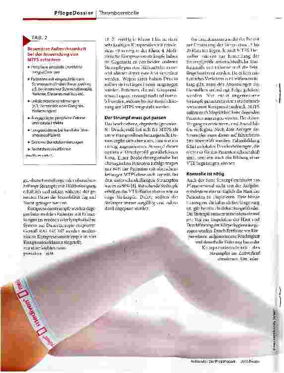 Vorschauseite 2: Was kann die Kompressionstherapie?