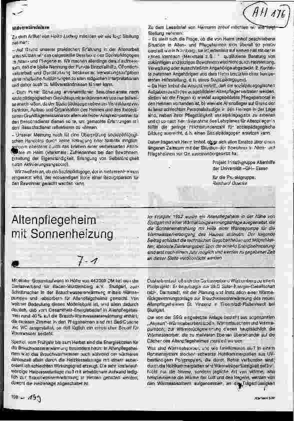 Vorschauseite 4: Sozialpädagogen im Altenund Pflegeheim (III)