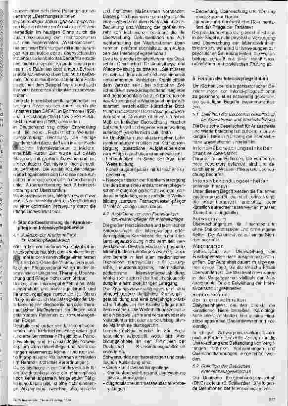 Vorschauseite 2: Psychische Belastung beim Pflegepersonal auf Intensivbereich Teil 1