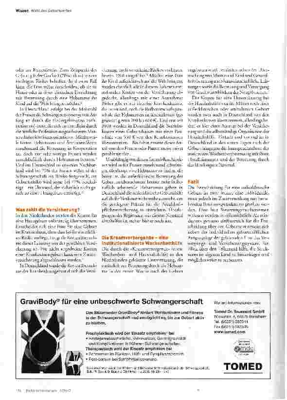Vorschauseite 3: Hausgeburt - eine freie Entscheidung?