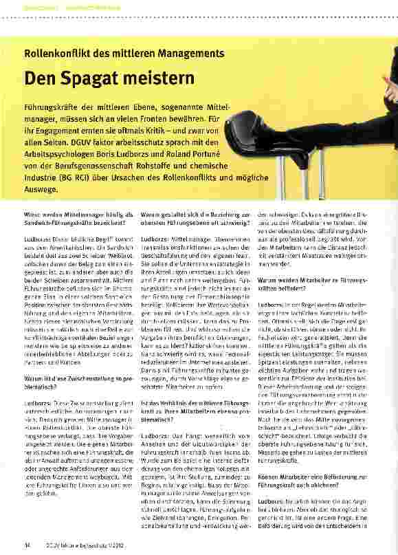 Vorschauseite 1: Den Spagat meistern