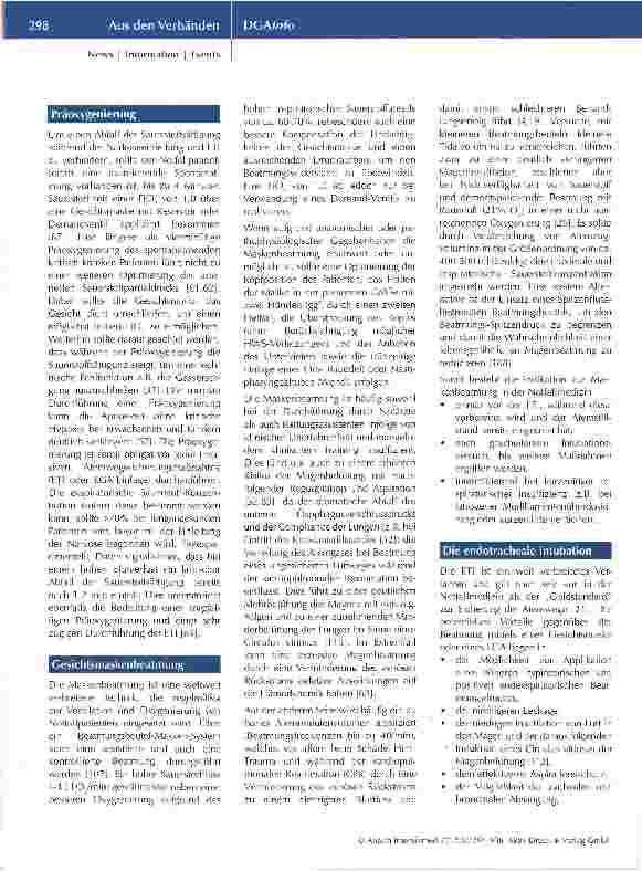 Vorschauseite 5: Handlungsempfehlung für das präklinische Atemwegsmanagement