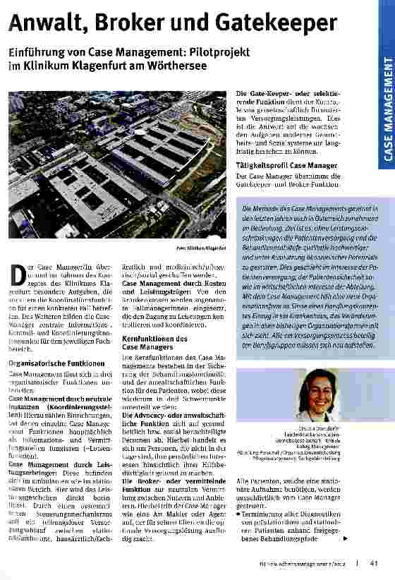 Vorschauseite 1: Anwalt, Broker und Gatekeeper