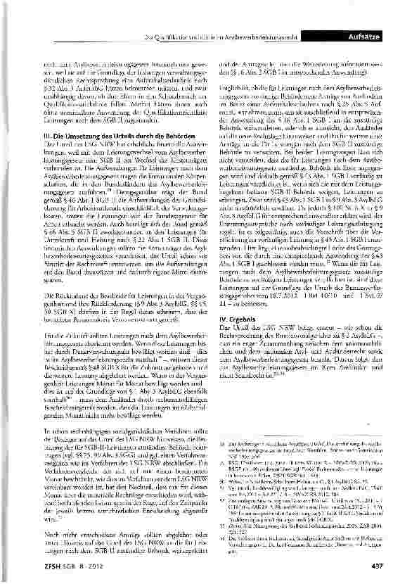 Vorschauseite 5: Die Qualifikationsrichtlinie im Asylbewerberleistungsrecht