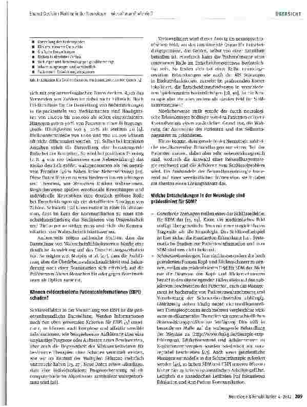 Vorschauseite 3: Shared Decision Making in der Neurologie - wieso? wann? wie viel?