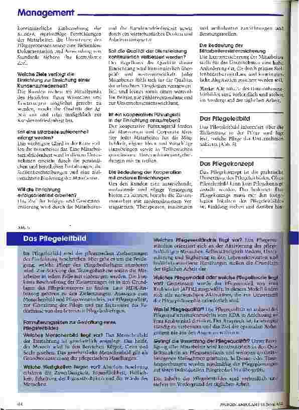 Vorschauseite 4: Das QM-Handbuch schafft Ordnung in der Qualitätssicherung Teil 2: Inhalte der MDK-Anleitung