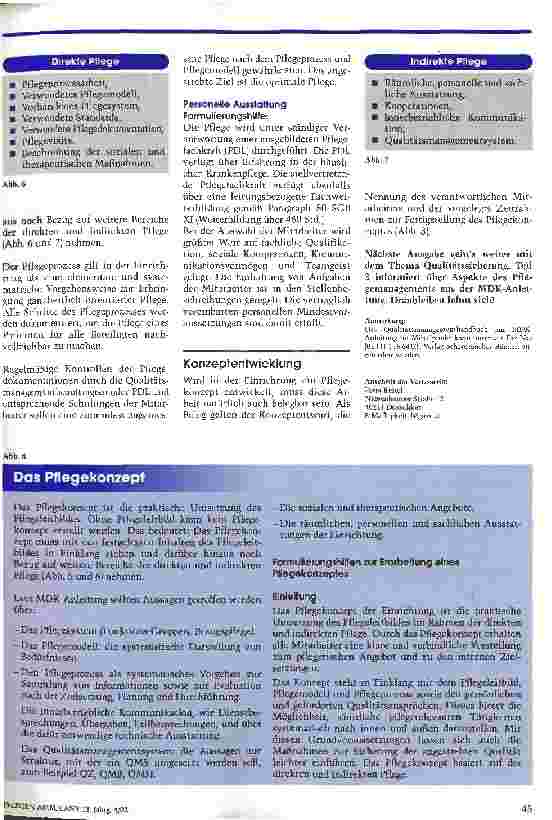 Vorschauseite 5: Das QM-Handbuch schafft Ordnung in der Qualitätssicherung Teil 2: Inhalte der MDK-Anleitung