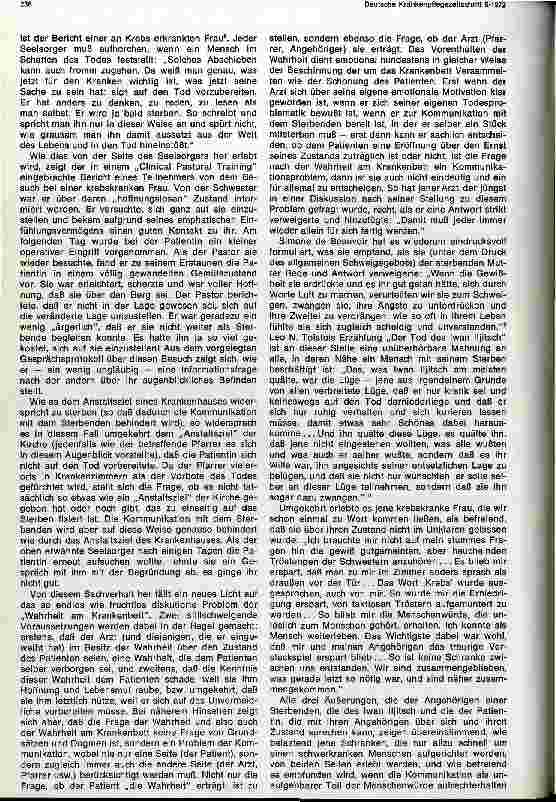 Vorschauseite 2: Die Unfähigkeit zu sterben Das Problem der Seelsorge an Sterbenden