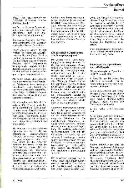 Vorschauseite 4: Möglichkeiten und Grenzen endoskopischer Chirurgie