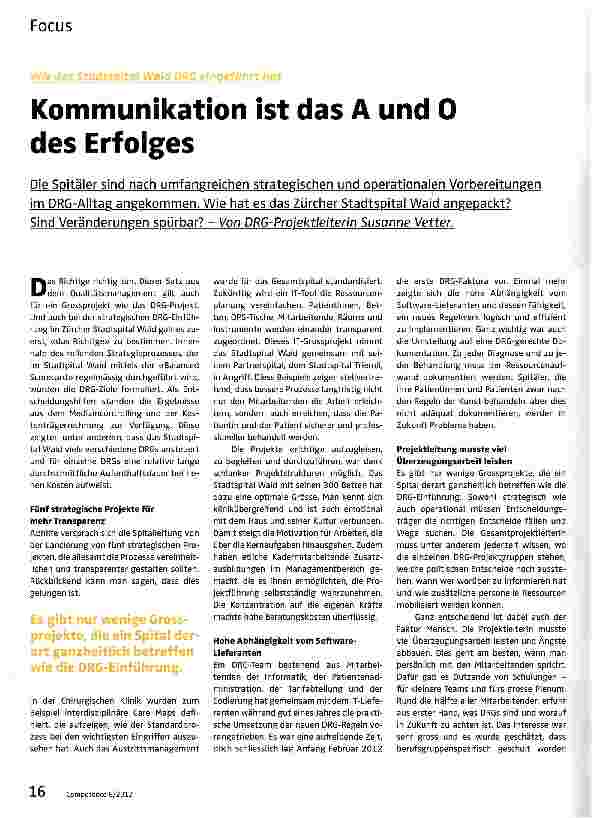 Vorschauseite 1: Kommunikation ist das A und 0 des Erfolges