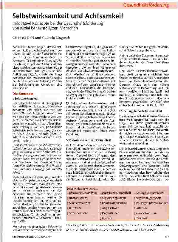Vorschauseite 1: Selbstwirksamkeit und Achtsamkeit