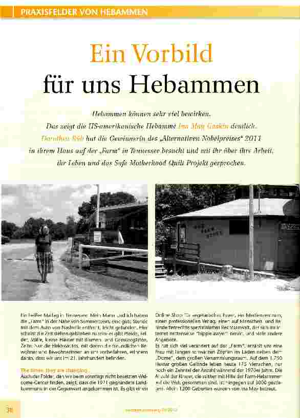 Vorschauseite 1: Ein Vorbild für uns Hebammen