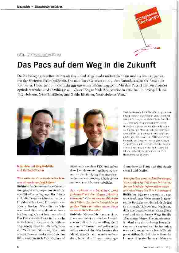 Vorschauseite 1: Das Pacs auf dem Weg in die Zukunft