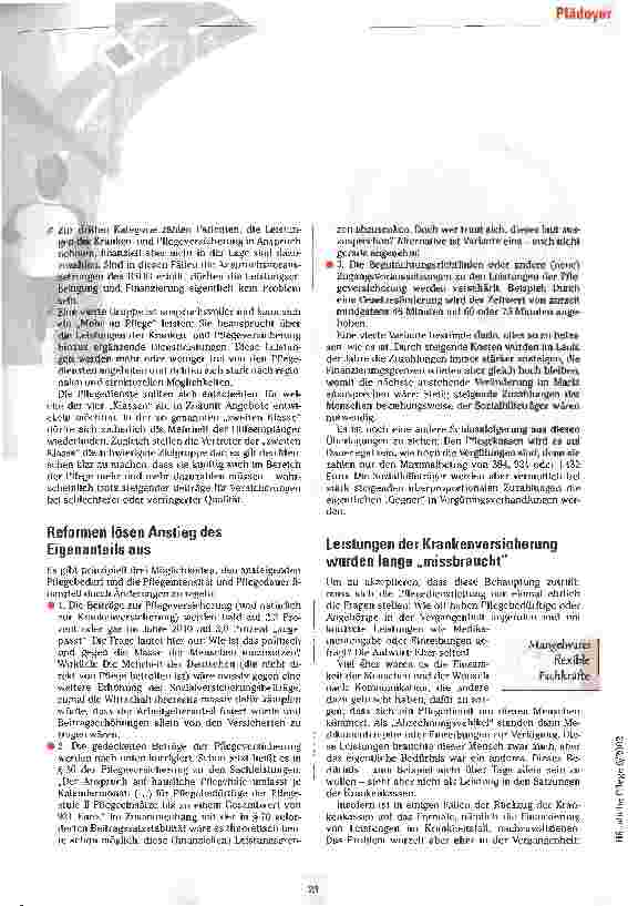 Vorschauseite 6: Pflege am Scheideweg