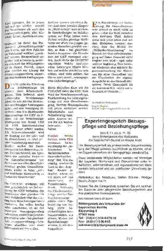 Vorschauseite 2: Das Dilemma der Gesundheitspolitik